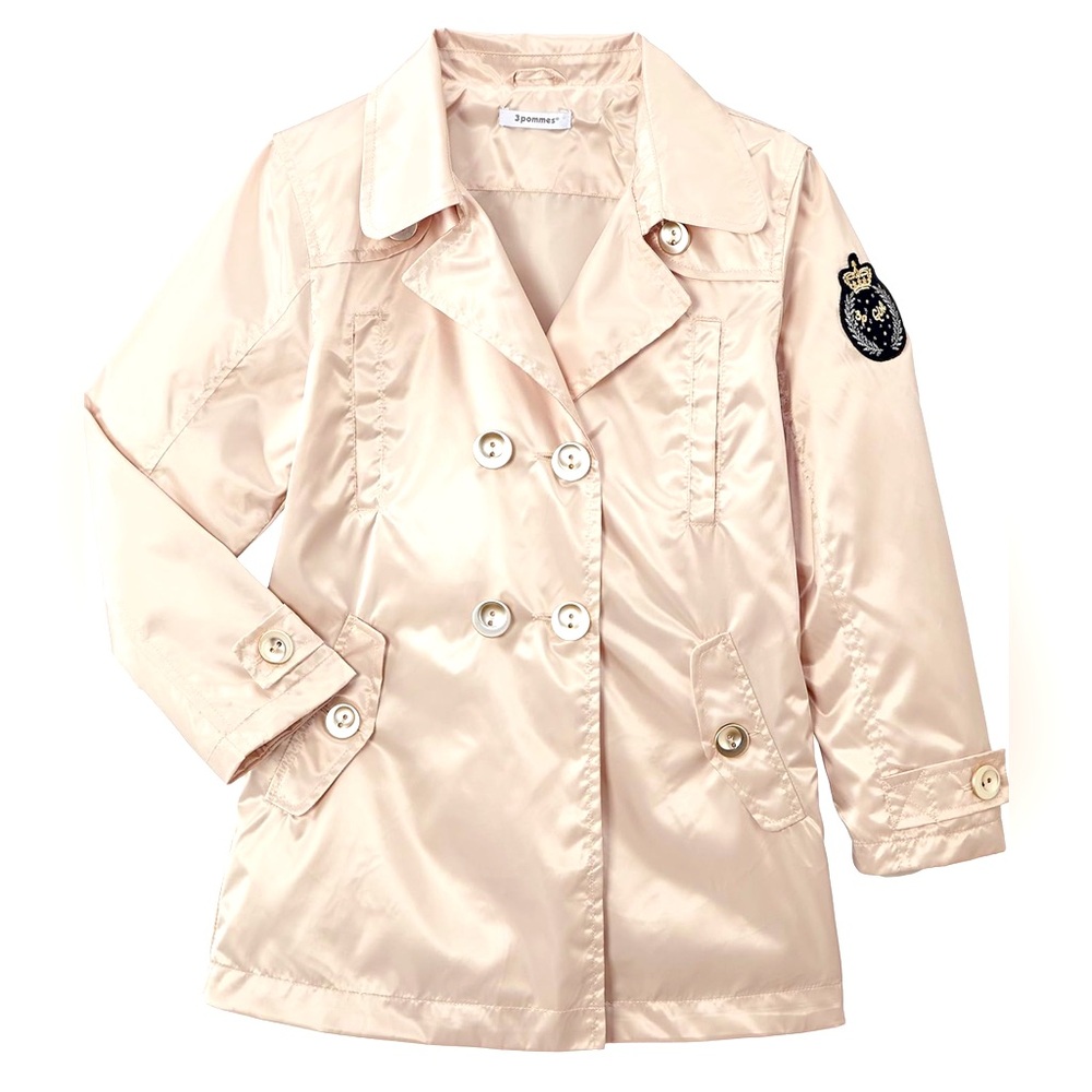 Brand new gorgeous 3 Pommes trench coat kids size 8